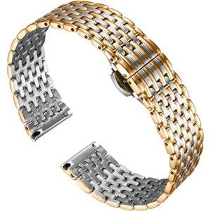 Ultra Thin Mesh Stainless Steel Watch Band Light Watch Strap Polished